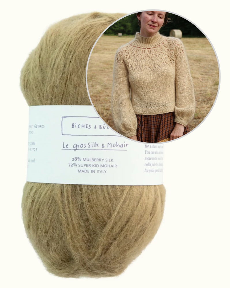 Listopera Sweater | zarte Bluse aus Le Gros Silk & Mohair von Biches & Bûches