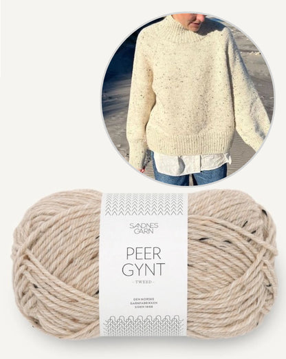 Louvre Sweater | lässiger Pullover mit Peer Gynt von Sandnes Garn