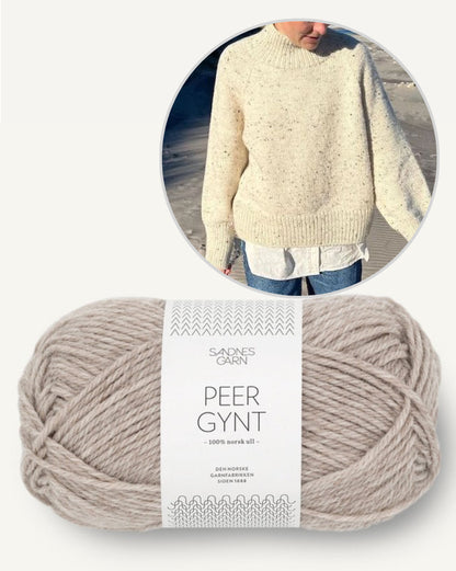 Louvre Sweater | lässiger Pullover mit Peer Gynt von Sandnes Garn