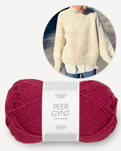 Louvre Sweater | lässiger Pullover mit Peer Gynt von Sandnes Garn