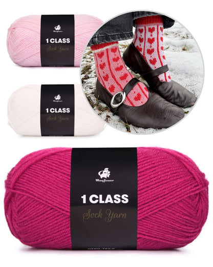 Love-ly Heart Socks | beautifully lovable made from 1 Class by Mayflower Denmark