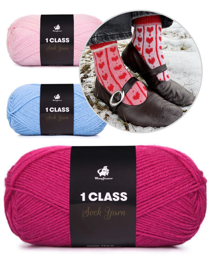 Love-ly Heart Socks | beautifully lovable made from 1 Class by Mayflower Denmark