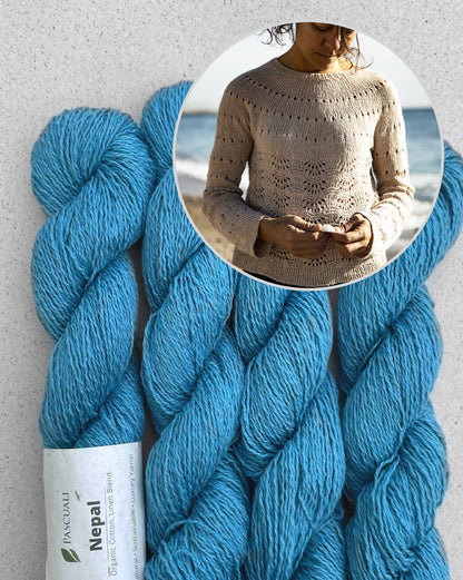 Lovely Sweater | feines Muschelmuster aus Nepal von Pascuali