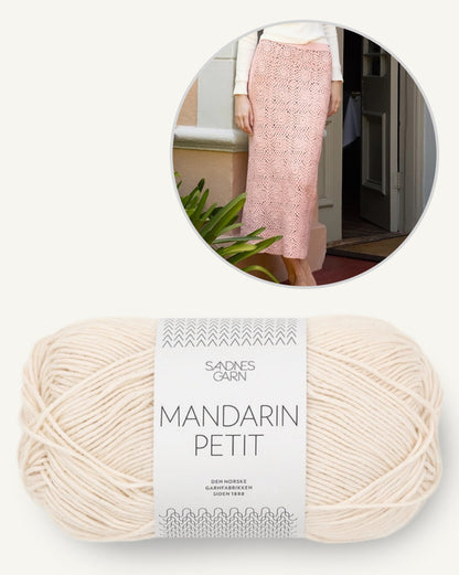 Lucienne Skirt | Boho Häkelrock aus Mandarin Petit von Sandnes Garn