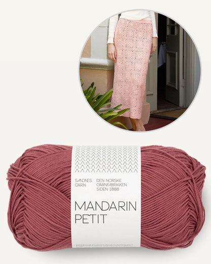 Lucienne Skirt | Boho Häkelrock aus Mandarin Petit von Sandnes Garn