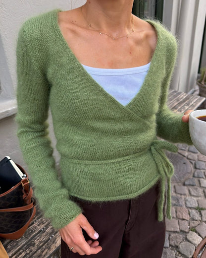 Lucy Wrap | dromerig wikkelvest van Le Petit Silk & Mohair van Biches & Bûches