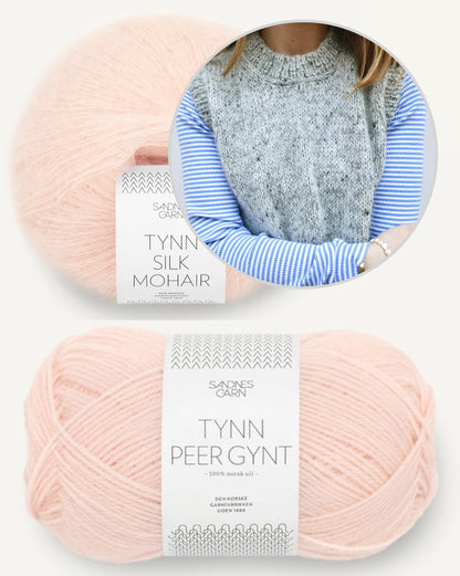 Maja Slipover | layering made from Tynn Peer Gynt and Tynn Silk Mohair by Sandnes Garn