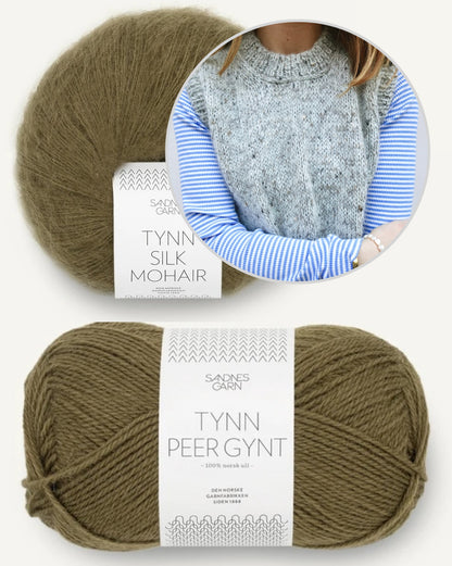 Maja Slipover | layering made from Tynn Peer Gynt and Tynn Silk Mohair by Sandnes Garn