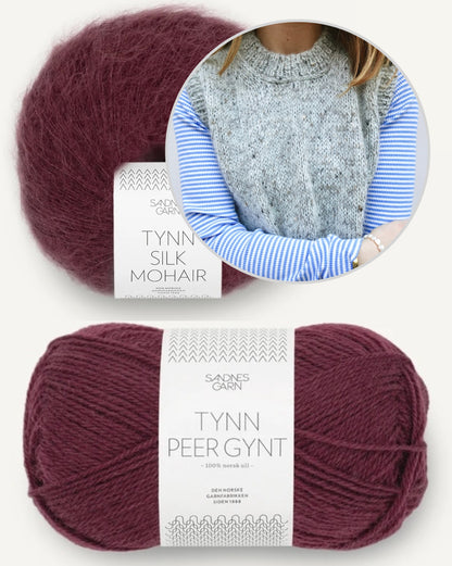 Maja Slipover | layering made from Tynn Peer Gynt and Tynn Silk Mohair by Sandnes Garn