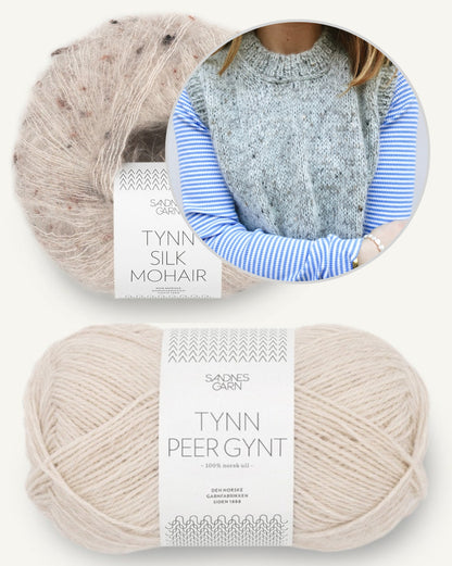 Maja Slipover | layering made from Tynn Peer Gynt and Tynn Silk Mohair by Sandnes Garn