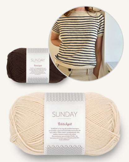 Manon Tee | maritim verträumte Streifen aus Sunday von Sandnes Garn