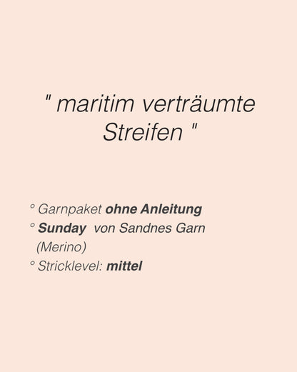 Manon Tee | maritim verträumte Streifen aus Sunday von Sandnes Garn