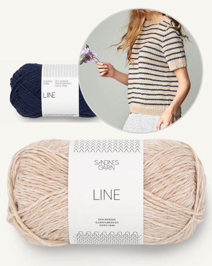 Marian Shirt | Rayures décontractées en Line de Sandnes Garn