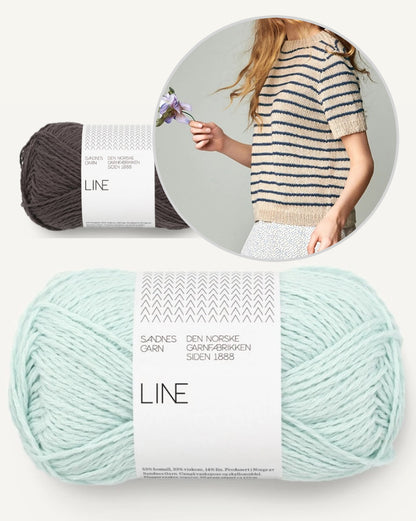 Marian Shirt | Rayures décontractées en Line de Sandnes Garn
