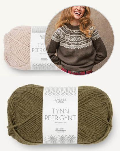 Marius Damegenser | motif classique en Tynn Peer Gynt de Sandnes Garn