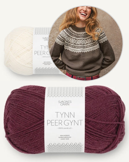 Marius Damegenser | motif classique en Tynn Peer Gynt de Sandnes Garn