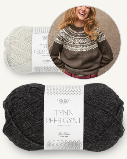 Marius Damegenser | motif classique en Tynn Peer Gynt de Sandnes Garn