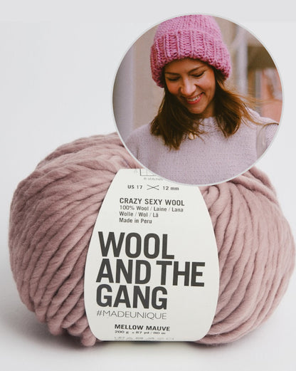 Marshmellow Beanie von Kutovakika mit Crazy Sexy Wool von Wool and the Gang 6