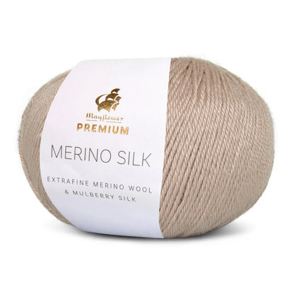 Mérinos Soie | délicat et doux avec le lustre fin de la soie de mûrier