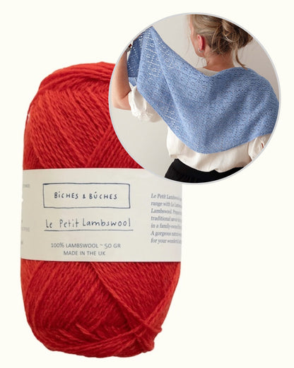Meadowbright | romantisks ažūra raksts no Le Petit Lambswool dzijas, Biches & Bûches