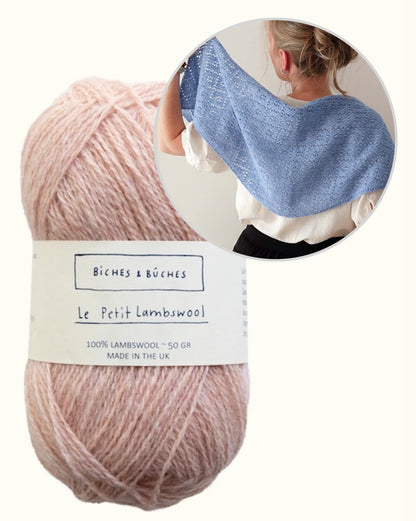 Meadowbright | romantisks ažūra raksts no Le Petit Lambswool dzijas, Biches & Bûches