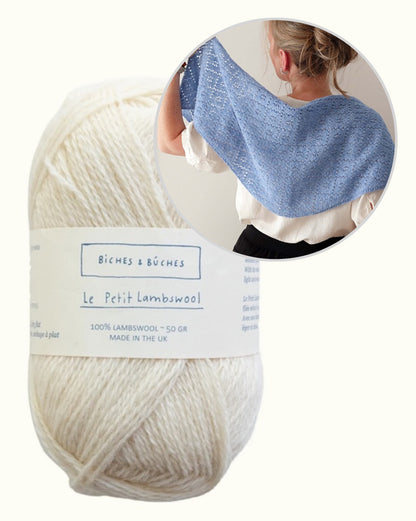 Meadowbright | romantisks ažūra raksts no Le Petit Lambswool dzijas, Biches & Bûches