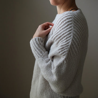 Snow Cloud Sweater | oversized sweater made from Superkid Seta by Lana Grossa