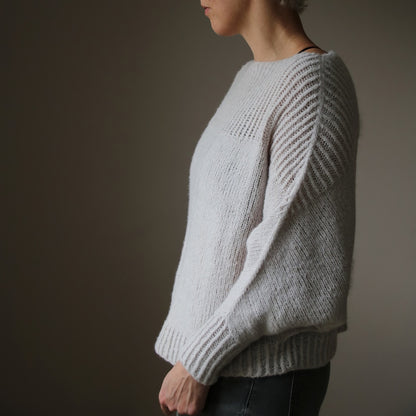 Snow Cloud Sweater | oversized sweater made from Superkid Seta by Lana Grossa