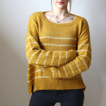 Pull doux et collant | rayures décontractées avec Sayama et Mohair Bliss de Pascuali