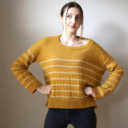 Pull doux et collant | rayures décontractées avec Sayama et Mohair Bliss de Pascuali