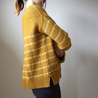 Pull doux et collant | rayures décontractées avec Sayama et Mohair Bliss de Pascuali