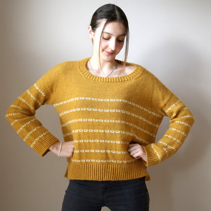 Pull doux et collant | rayures décontractées avec Sayama et Mohair Bliss de Pascuali