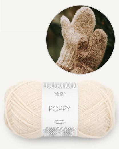 Mellow Mittens | wunderschöne Fäustlinge mit Poppy von Sandnes Garn