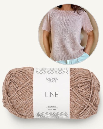 Mellow Mood Top | T-shirt basique, léger et doux en Line de Sandnes Garn