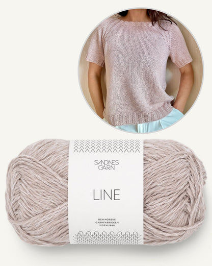 Mellow Mood Top | T-shirt basique, léger et doux en Line de Sandnes Garn