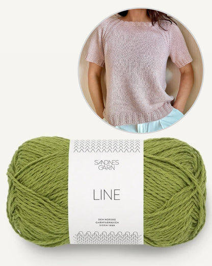 Mellow Mood Top | T-shirt basique, léger et doux en Line de Sandnes Garn