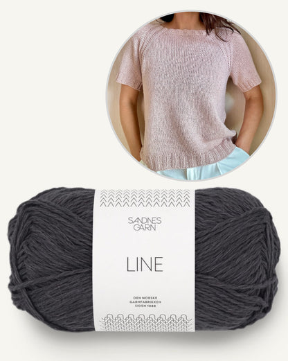 Mellow Mood Top | T-shirt basique, léger et doux en Line de Sandnes Garn