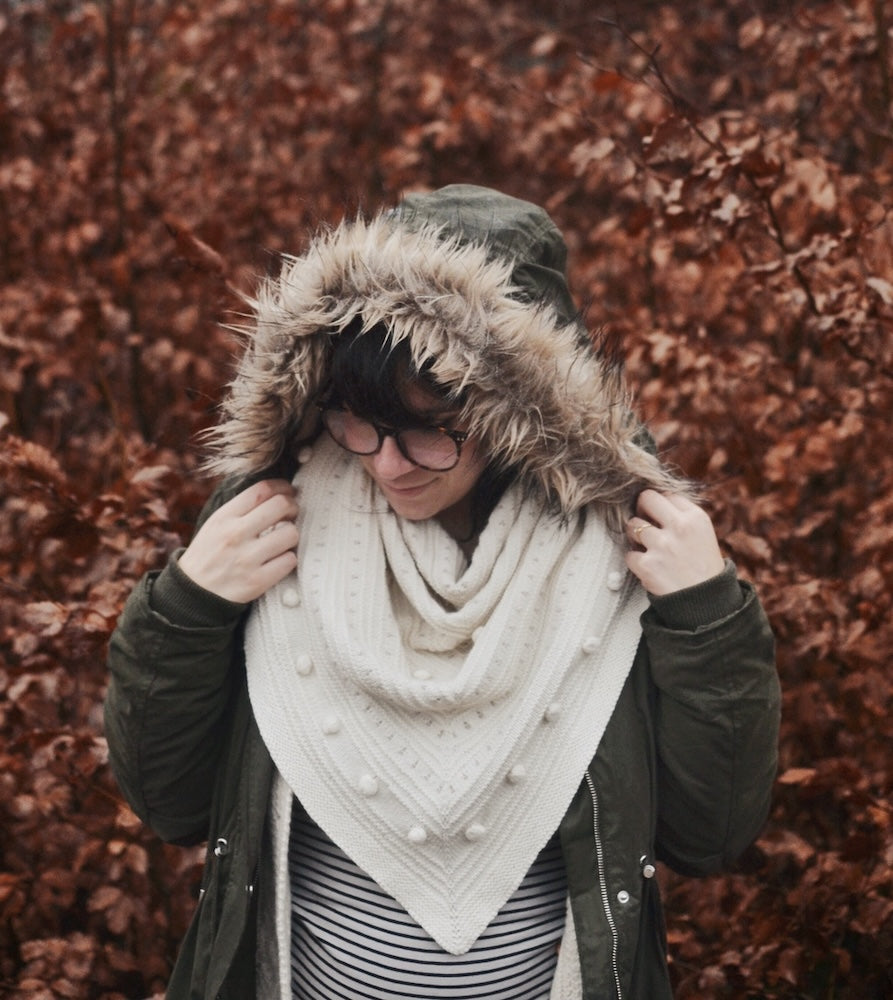Tuch Brune von Melody Hoffmann mit Cheeky Merino Joy von Rosy Green Wool 3