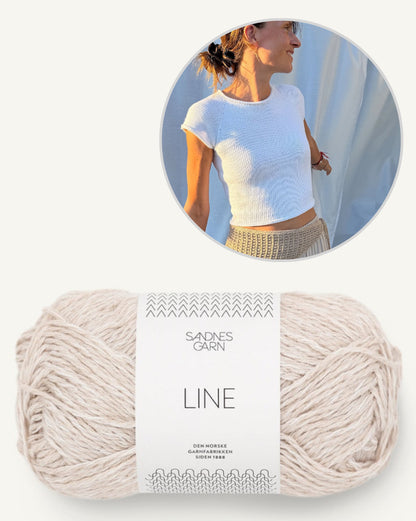 Mini Tee | simple et indéniablement beau de la collection Line de Sandnes Garn