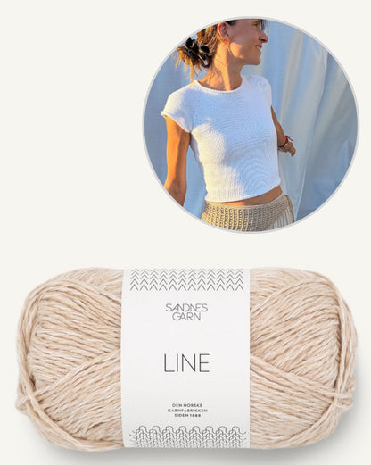 Mini Tee | simple et indéniablement beau de la collection Line de Sandnes Garn