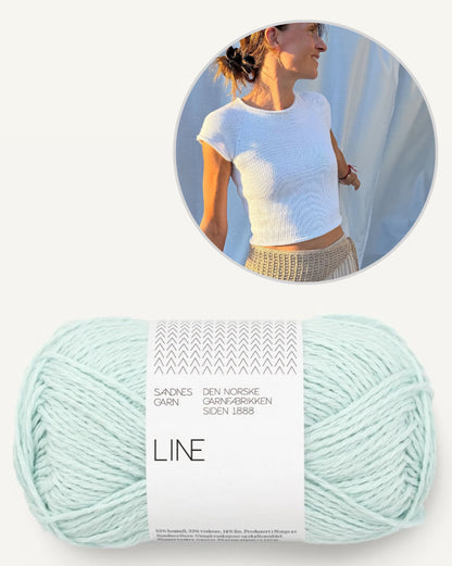 Mini Tee | simple et indéniablement beau de la collection Line de Sandnes Garn