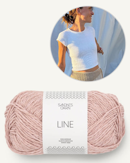 Mini Tee | simple et indéniablement beau de la collection Line de Sandnes Garn