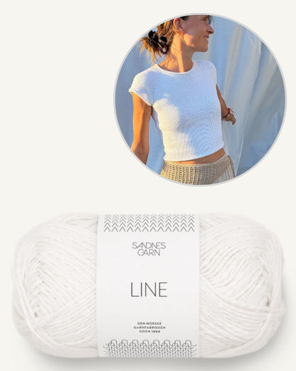 Mini Tee | simple et indéniablement beau de la collection Line de Sandnes Garn