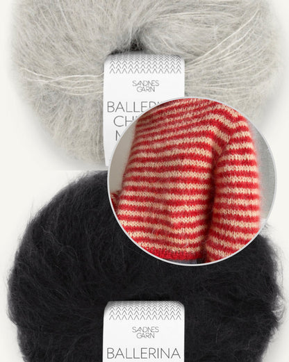Pull Miyu | chaud à fines rayures en Ballerina Chunky Mohair de Sandnes Garn