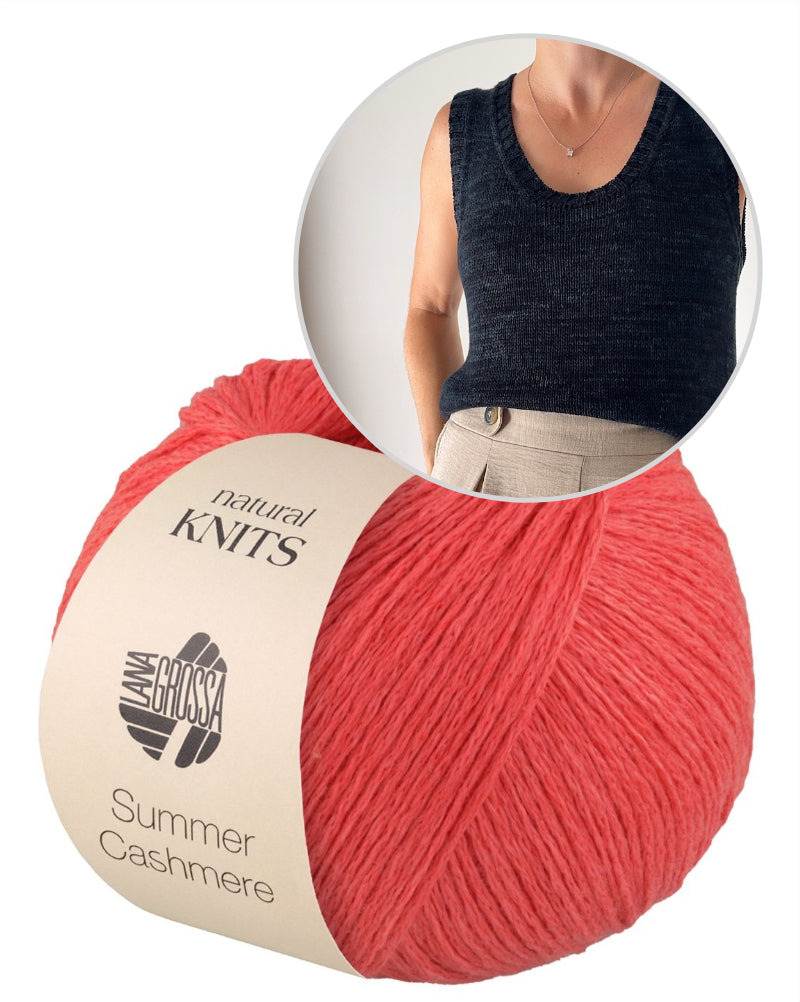 Moon Column Shirt | zartes Basic Top aus Summer Cashmere von Lana Grossa