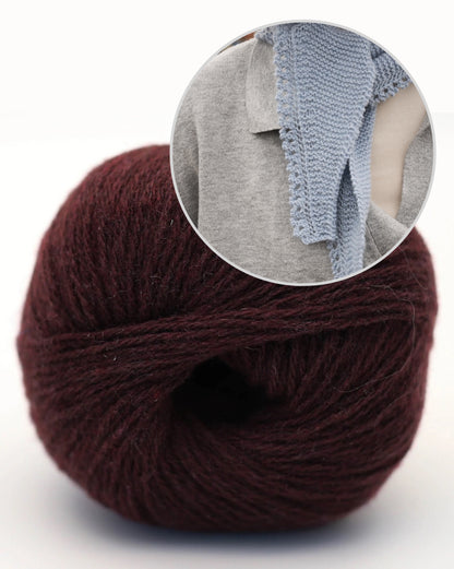 Mosse Mini Scarf | superenkelt mini-halstørklæde af Alva Cashmere Revive fra BC Garn