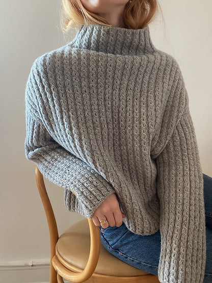 Džemperis Nr. 19 | oversize pīņu raksts no Heavy Merino dzijas, Knitting for Olive
