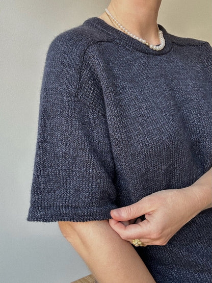 Tee No. 1 | luxuriöses Shirt mit Sattelschultern aus Wild & Soft und Cashmere Lace von Gepard Garn