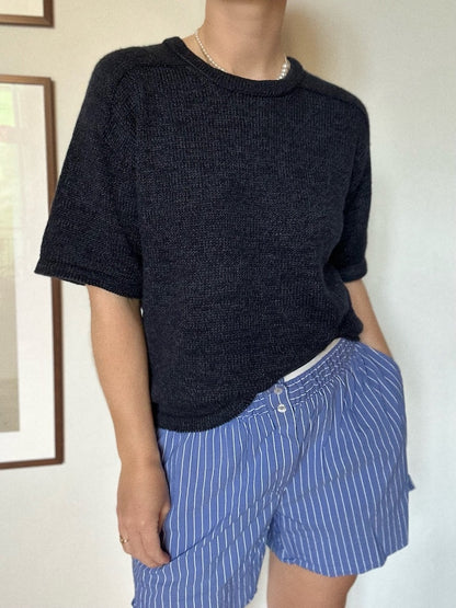 Tee No. 1 | luxuriöses Shirt mit Sattelschultern aus Wild & Soft und Cashmere Lace von Gepard Garn