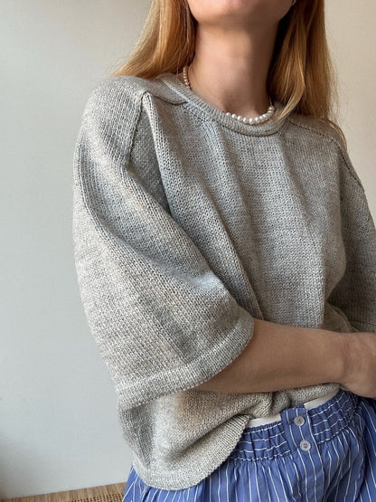 Tee No. 1 | luxuriöses Shirt mit Sattelschultern aus Wild & Soft und Cashmere Lace von Gepard Garn